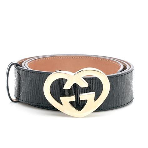 gucci heart buckle belt